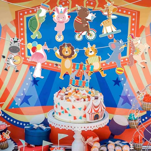 Animal Birthday Party Banner - Customizable Garland for Kids