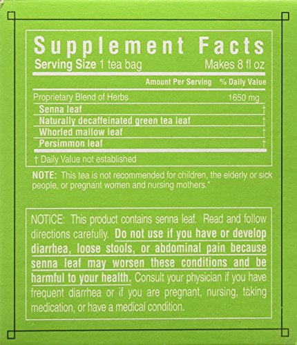 Dieter's Green Herbal Tea - Triple Leaf Teas 20 Bags Pack of 2