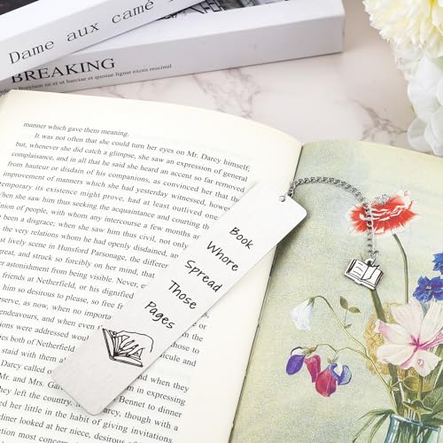 Funny Engraved Metal Bookmark for Book Lovers - Gift for Readers