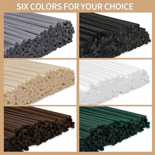 130Pcs Mixed Color Diffuser Sticks for Essential Oils - 10inch
