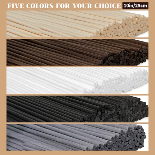 10-Inch Reed Diffuser Replacement Sticks - 60 Pcs Mixed Colors