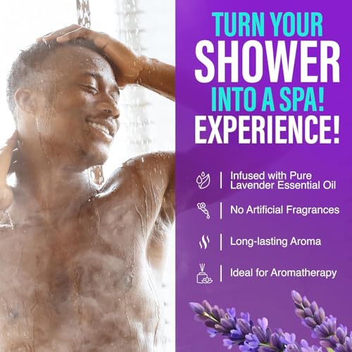 GuruNanda Lavender Vapor Shower Tablets - 5 Count Aromatherapy Steamers