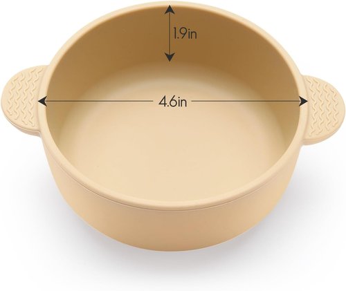 Eascrozn Baby Bowls - 3 Pack Suction Bowls for Toddlers | BPA-Free Silicone, Dishwasher & Microwave Safe, Multicolor