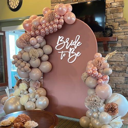 MASTRON Glitter White Felt Bride to Be Sign - Bridal Shower & Wedding Decor (Variation: Glitter White BTB)