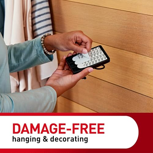 Command X-Large Matte Black Triple Hook, Damage-Free Wall Hook (Pack of 8)