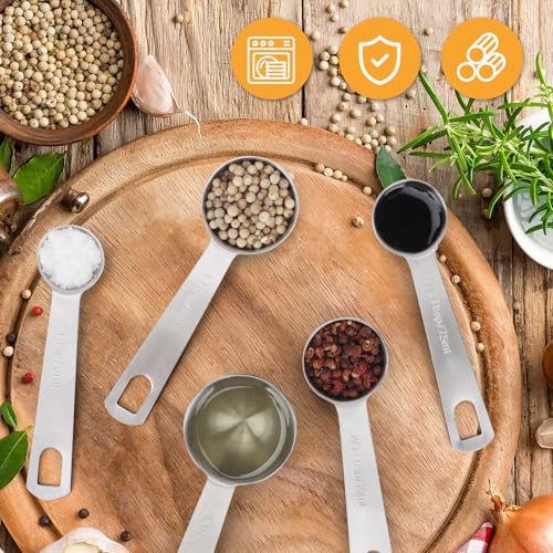 AUOIKK 1.5 Teaspoon Stainless Steel Measuring Spoon - Durable & Ergonomic