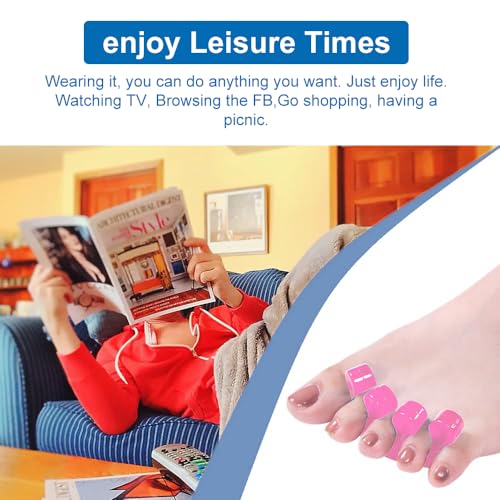 ZaxSota Gel Toe Separators for Pedicure, Bunion Relief & Nail Polish
