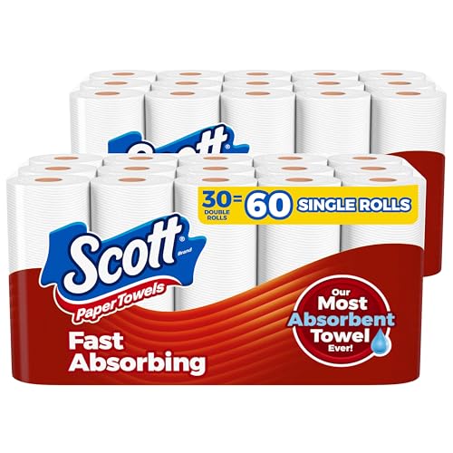 Scott Choose-A-Sheet Paper Towels - 30 Double Rolls (100 Sheets Each)