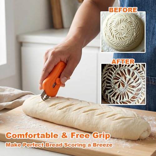 Magnetic Bread Lame Scoring Tool with 10 Razor Blades