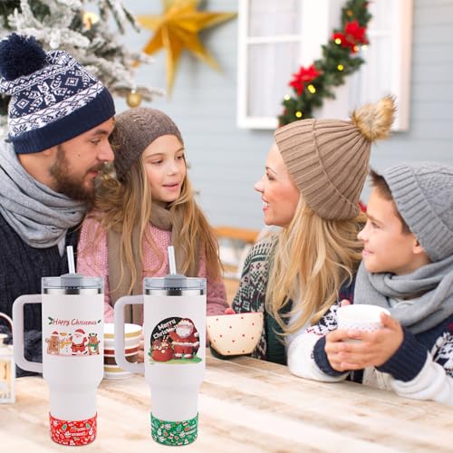 2pcs Christmas Boot for Stanley Cup, Silicone Boot Sleeve for Stanley Bottom Protector for Stanley Cup 12-40oz Accessories