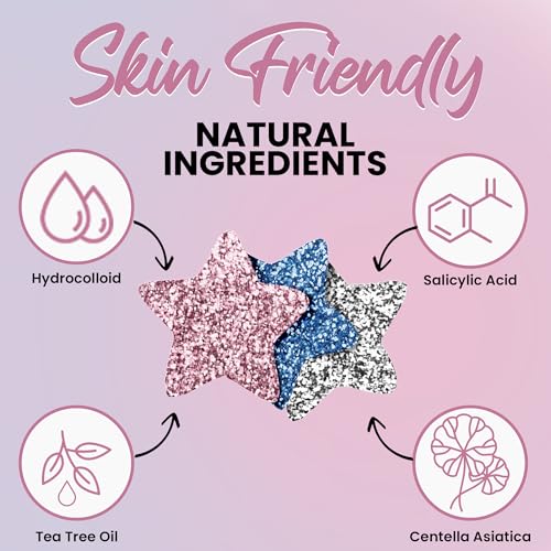 Andlane Cute Pimple Patches - 260 Pcs Hydrocolloid Acne Zit Stickers