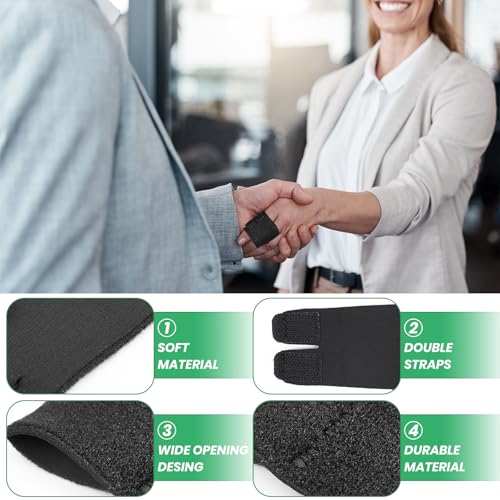 2PCS Finger Splints, Finger Sleeves Finger Buddy Straps for Arthritis, Triggger Finger Support, Finger Brace for Sport, Basketball, Tennis, Volleyball