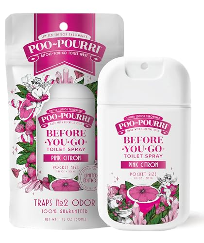 Poo-Pourri Before-You-Go Pocket Toilet Spray, 1oz Pink Citron