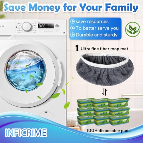 6 Pack Reusable Microfiber Mop Pads for Swiffer Sweeper