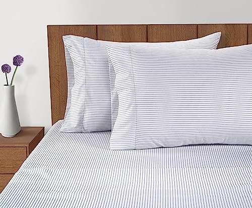 Lane Linen Organic Cotton King Size Pillowcases Set of 2 - Ultra Soft & Eco-Friendly