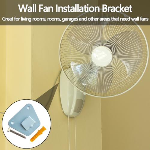 Heavy-Duty Wall Mount Brackets for Oscillating Fans - 2 Pack