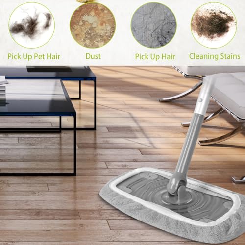 Reusable Chenille Mop Pads for Swiffer Sweeper, 4 Pack - Washable Refills