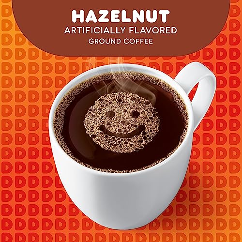 Dunkin' Hazelnut Flavored Ground Coffee, 12 oz (Pack of 6)