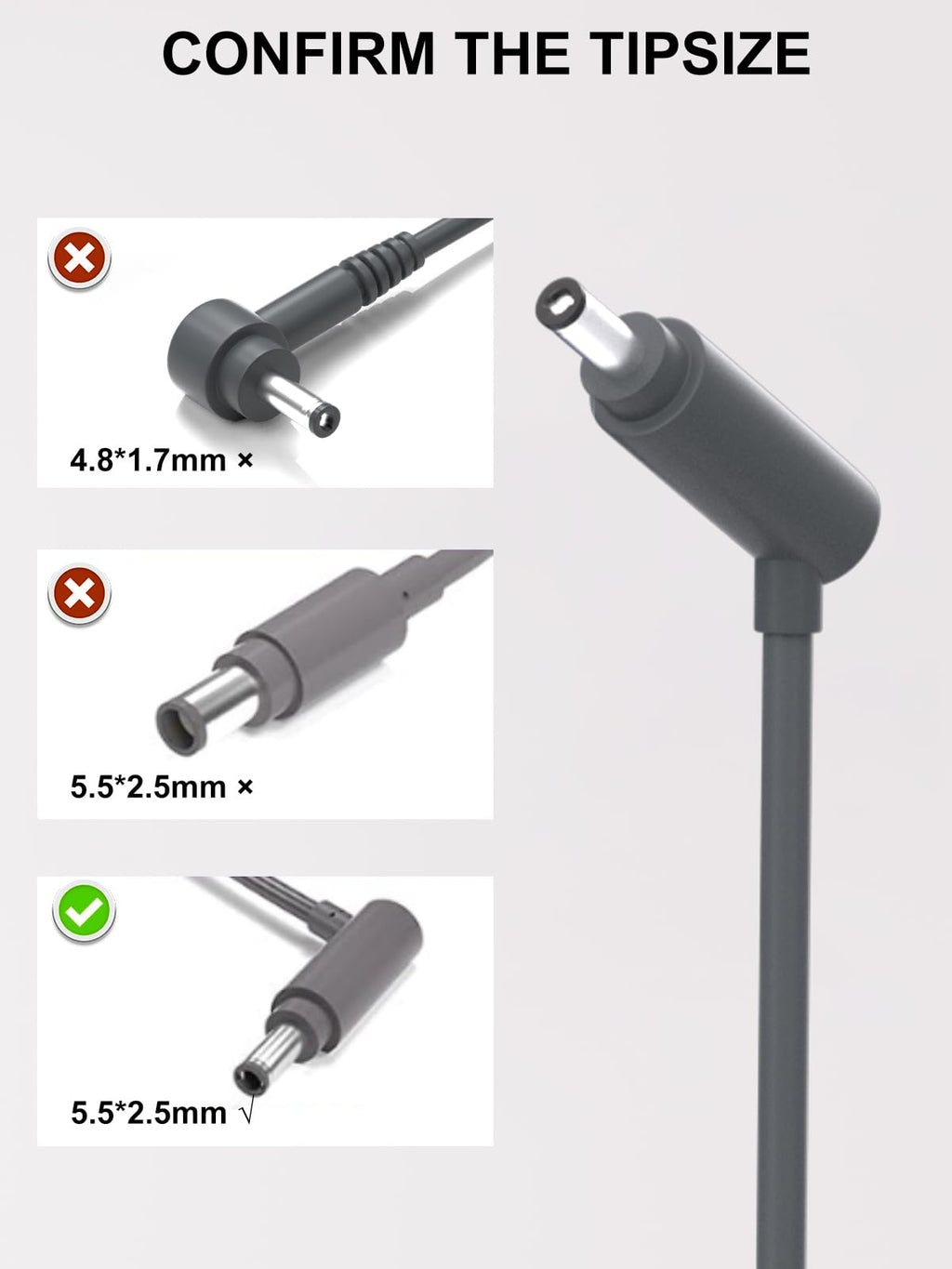 Tinkon 26.1V Charger Compatible with Dyson V6 V7 V8 Car+Boat