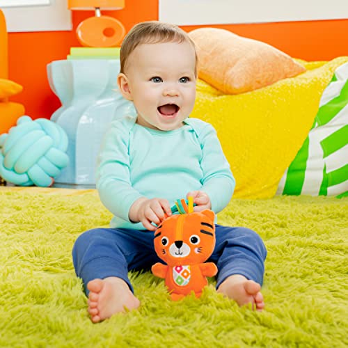 Bright Starts Jingle Joy Tiger Reach & Rattle Toy for Strollers