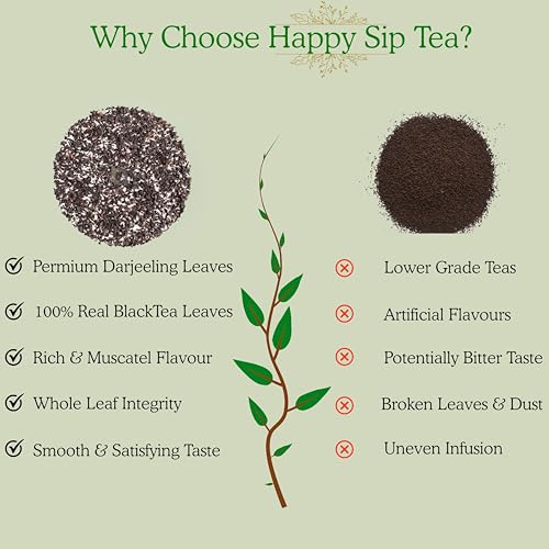 Happy Sip Darjeeling English Breakfast Tea Loose Leaf - 100g