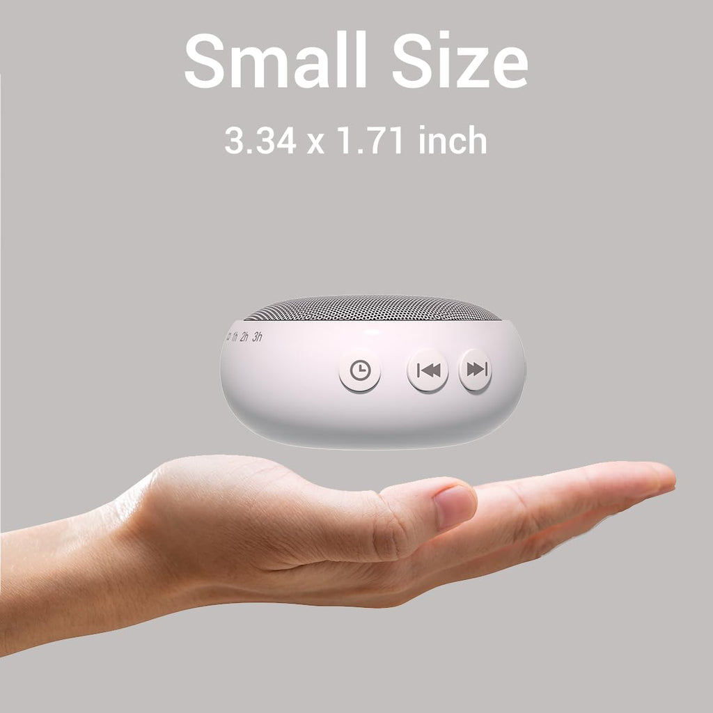 Small Sound Machine Mini White Noise Machine for Baby Kids Adult with 32 Soothing Sounds 32 Volume Levels Sleep Brown Noise Machine for Travel Office Privacy with 4 Timer & Memory