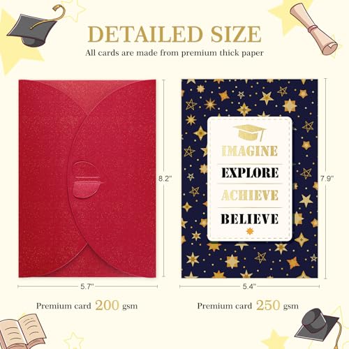 Inspirational Graduation Card for Class of 2026 - Motivational Gift