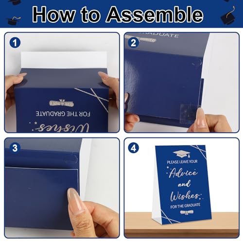 2026 Graduation Advice Cards Set - 50 Well Wishes for Graduates
