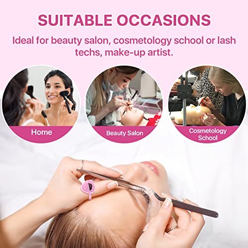 Eyelash Extension Glue Rings 100PCS Disposable Lash Holder Cups