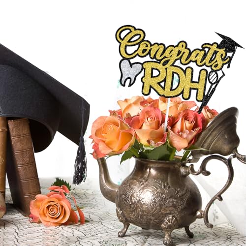 Congrats RDH Cake Topper for Dentist Graduation Party