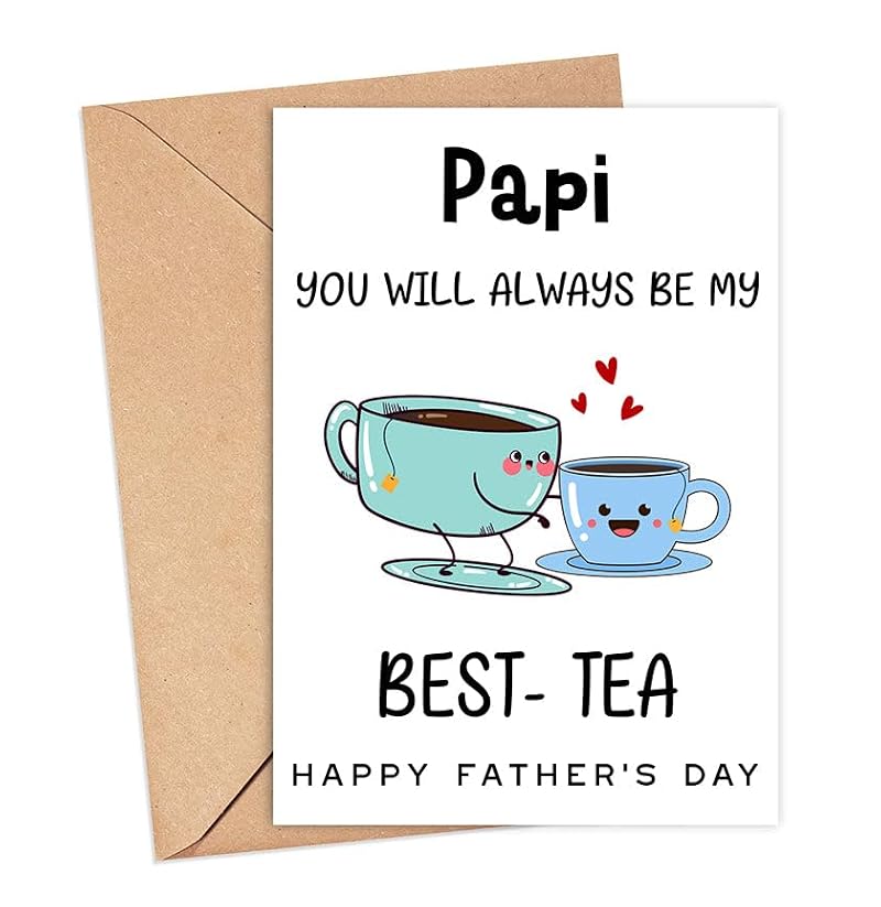 Funny Father's Day Card for Papi - Best-Tea Illustration