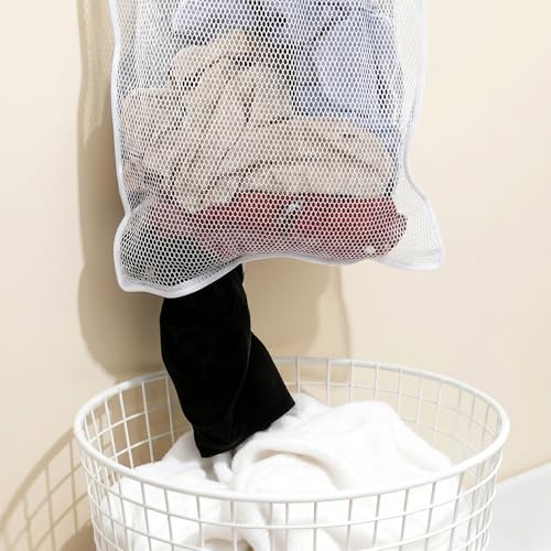 Hanging Laundry Hamper - Large Foldable Mesh Basket for Easy Storage