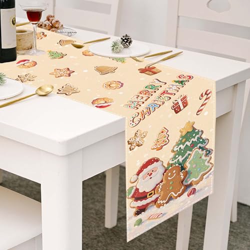Christmas Table Runner 13x72 Inch Holiday Kitchen Dining Decor