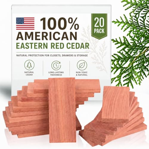 Threadle 20-Pack Natural Red Cedar Blocks for Clothes Storage