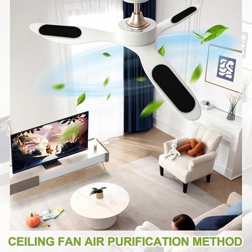 Buccilly 13-Pack Activated Charcoal Ceiling Fan Air Purifier Dust Pads