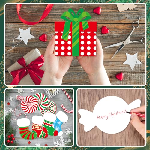 Christmas Candy Land Paper Cutouts Set - Bulletin Board Decor for Holiday Crafts