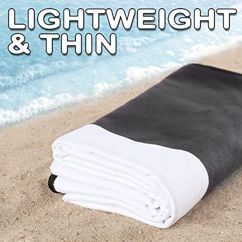 Personalized Oversized Microfiber Beach Towel - Quick Dry & Compact
