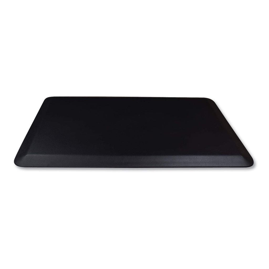 Deflecto Anti-Fatigue Mat, Standing Floor Mat, Rectangle, Beveled Edge, 18" x 24", Black (AFP1824)