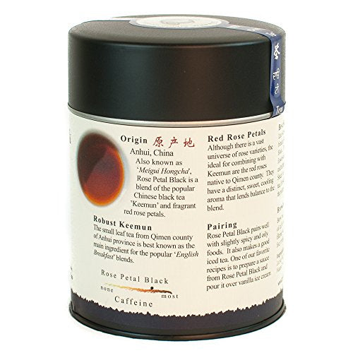 The Tao of Tea Rose Petal Black Tea, Loose Leaf, 4 Oz (Pack of 2)