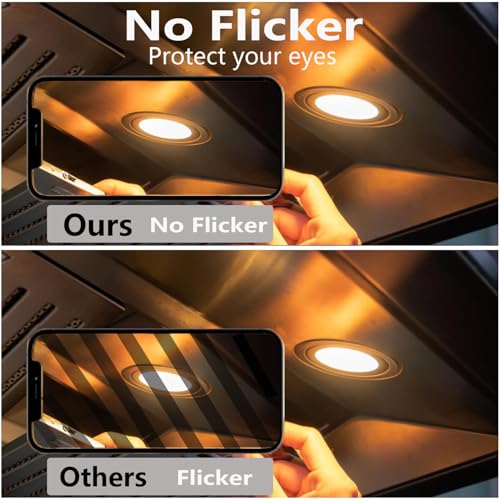 Dimmable E17 Microwave Light Bulb 40W 125V, 6-Pack Warm White