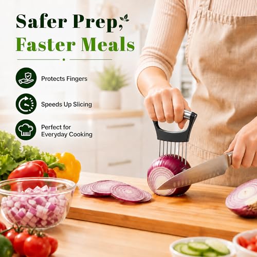 Hydro2Go Stainless Steel Onion Slicer with Protective Cover