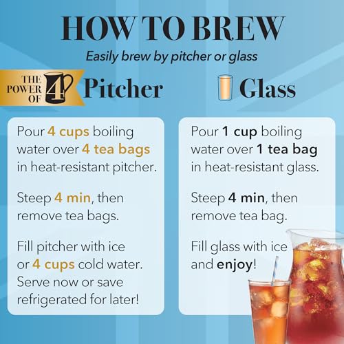 Twinings Lemon Black Iced Tea, 72 Oversized Tea Bags (Pack of 2)