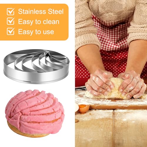 Sibba 2PCS Stainless Steel Concha Cutter Mold - 3.89 Inch
