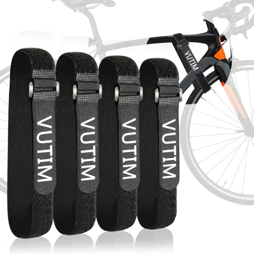 4PCS Bike Rack Strap, Bike Rack Accessory, Adjustable Bike Wheel Stabilizer Strap, Non-Slip Fixed Bike Wheel, Suitable for Camping Equipment, Yoga Mats, Binding Sport Bottle Bicycles, Curtains