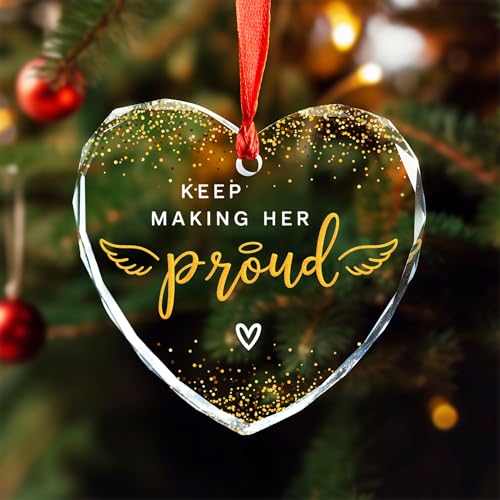 Memorial Glass Ornament for Loss of Loved One - Bereavement Gift