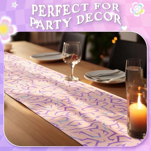 Kpop Party Table Runner 12 x 72 Inch Pink Lightning Table Decor