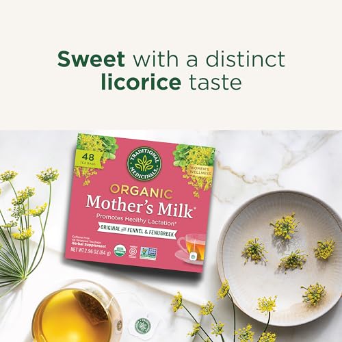 Organic Mother's Milk Tea - 48 Bags for Lactation Support