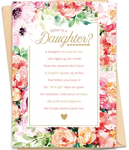 Sentimental Birthday Card for Daughter from Mom & Dad