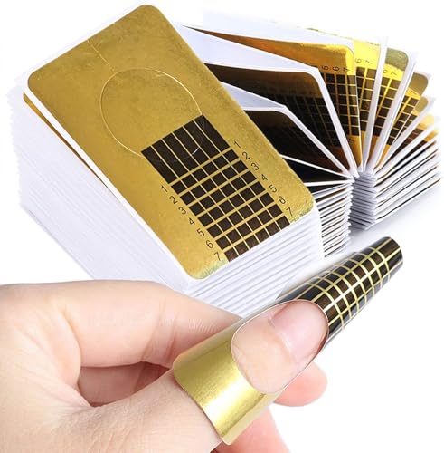 200 Pcs Self-Adhesive Nail Forms for Acrylic and UV Gel Extensions