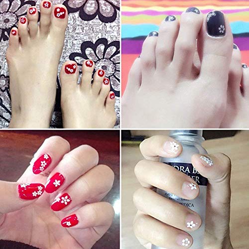 Valuu 50 Sheets Self-Adhesive 3D Nail Art Stickers Flower Decals
